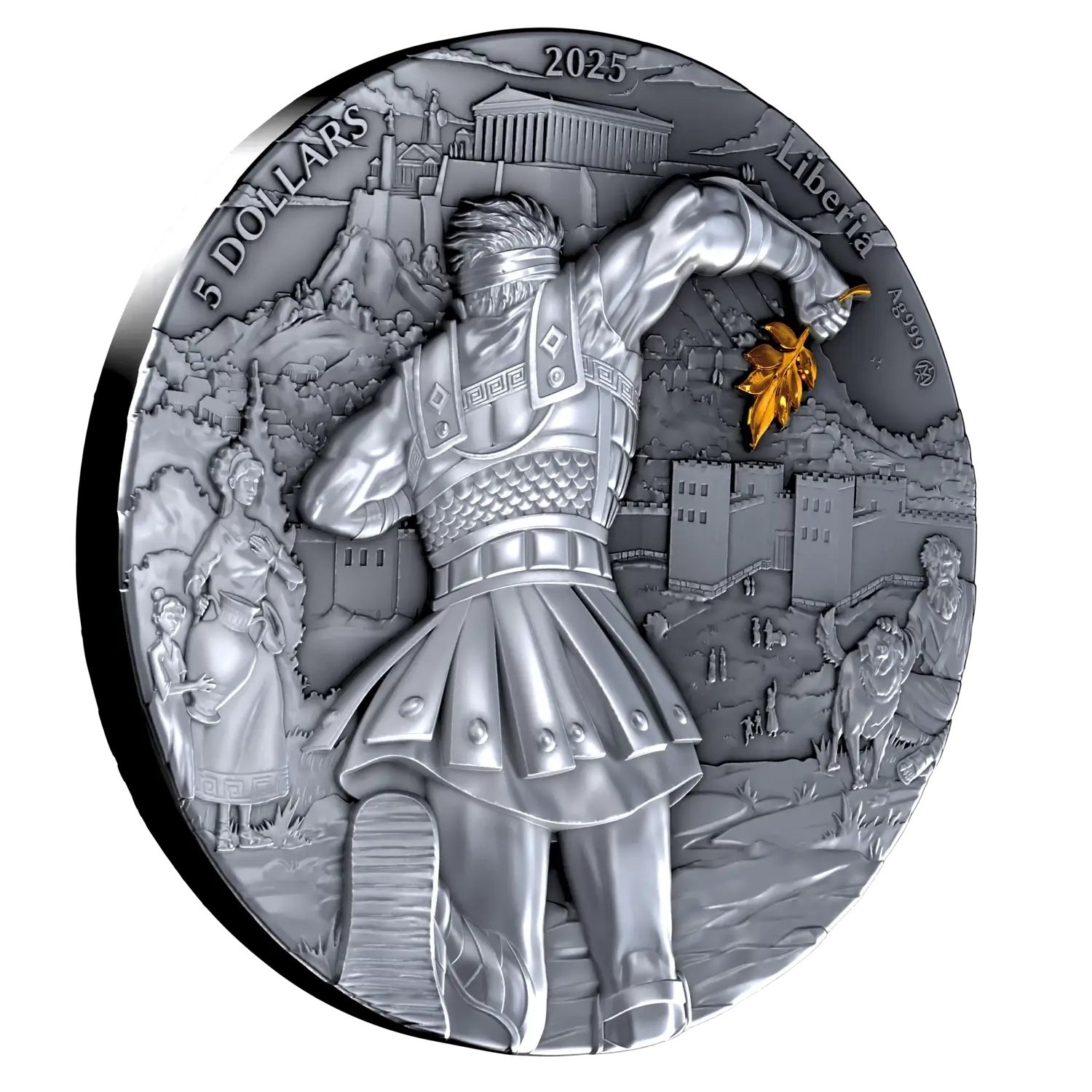 Sidabrinė moneta Maratono istorija, 2 oz
