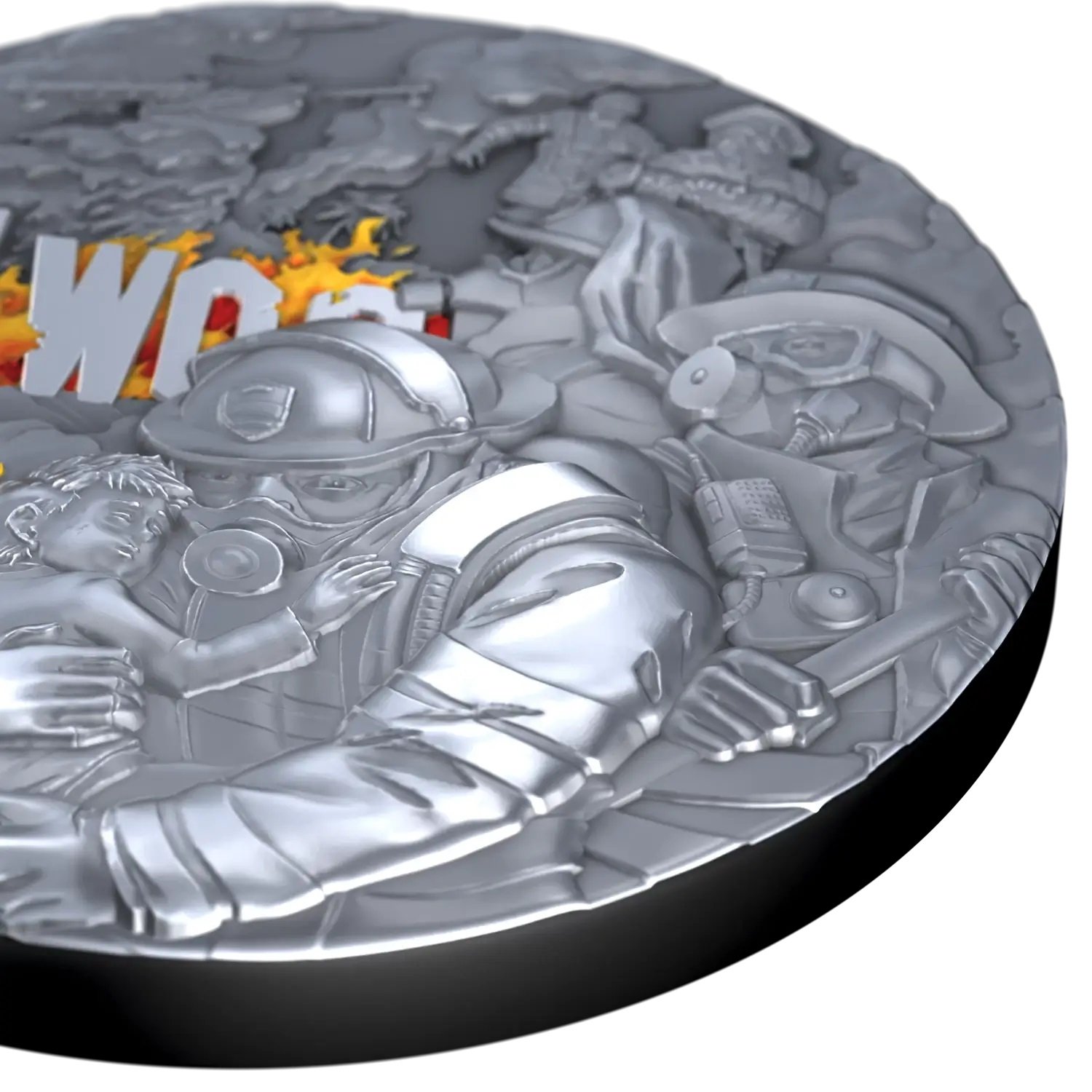 Silver coin Firefighters, 2 oz