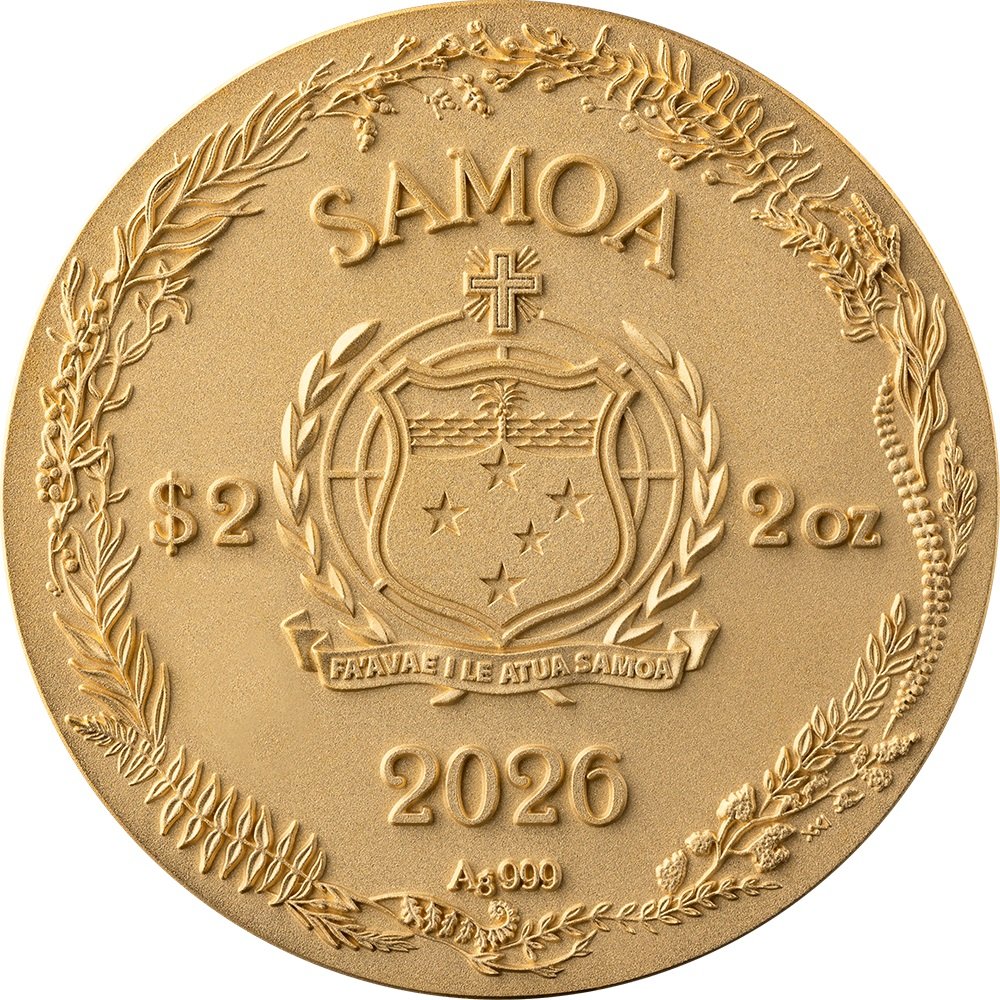 Sidabrinė moneta Driežas, 2 oz