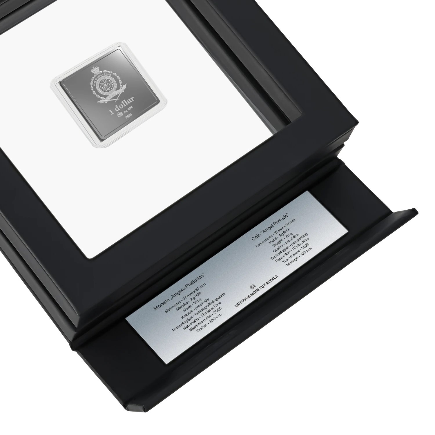 Sidabrinė moneta Angelo preliudas, 1 oz