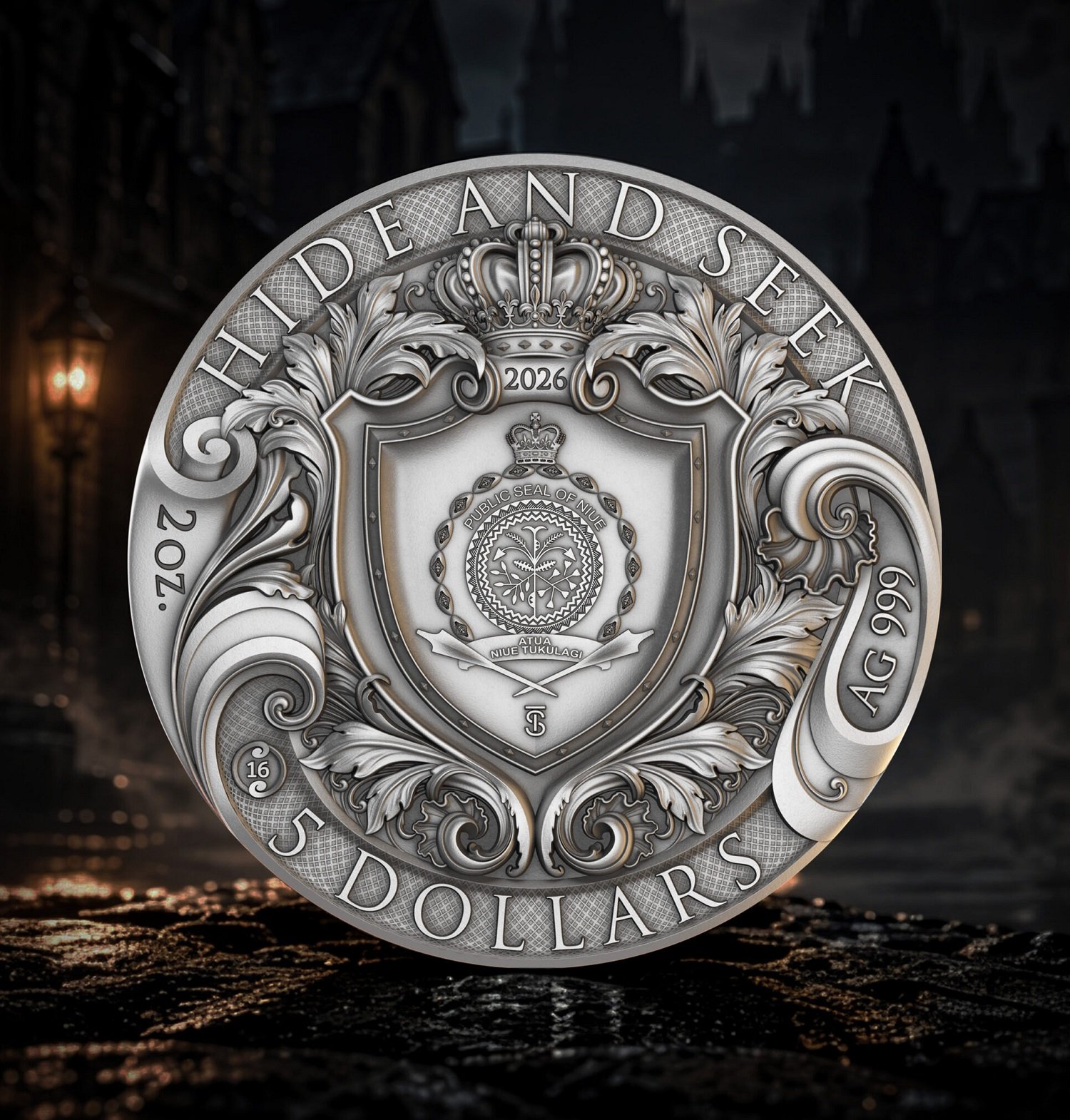 Sidabrinė moneta Slėpynės, 2 oz