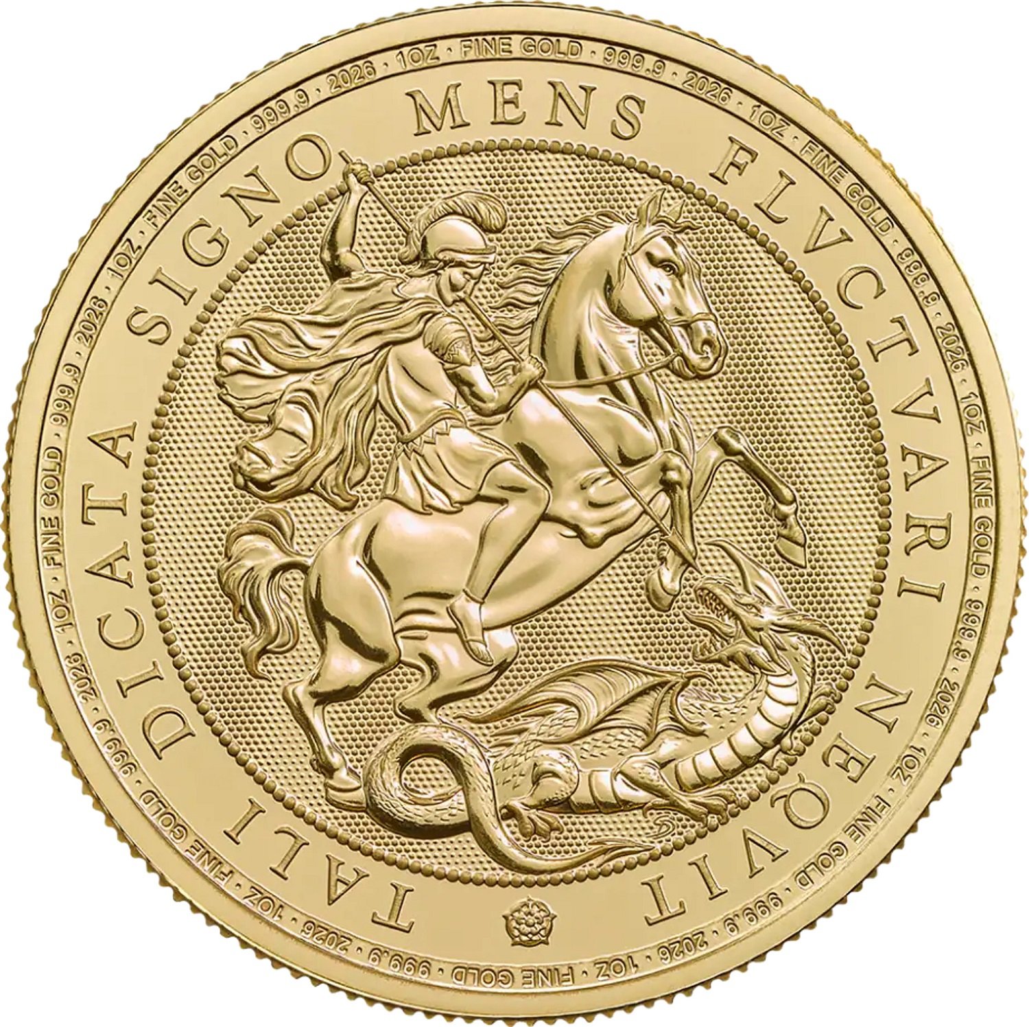 1 oz auksinė moneta Šventas Jurgis ir Drakonas 2026 Didžioji Britanija