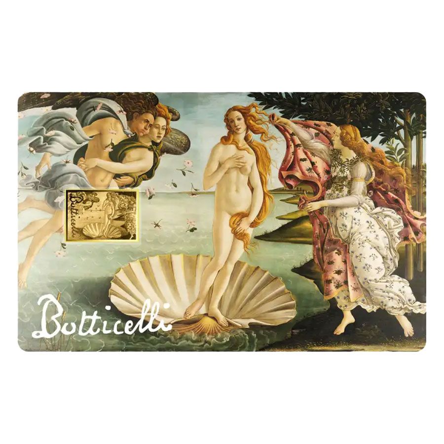 Auksinė moneta Veneros gimimas - Sandro Botticelli, 1/1000 oz
