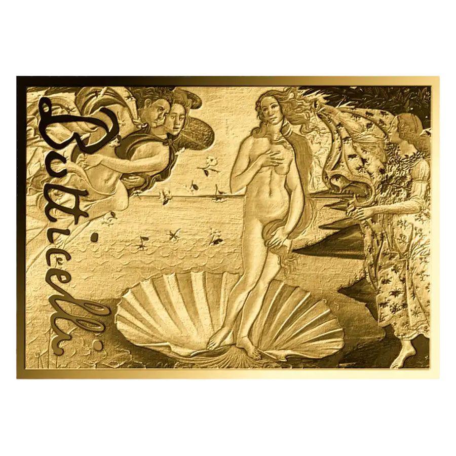 Auksinė moneta Veneros gimimas - Sandro Botticelli, 1/1000 oz