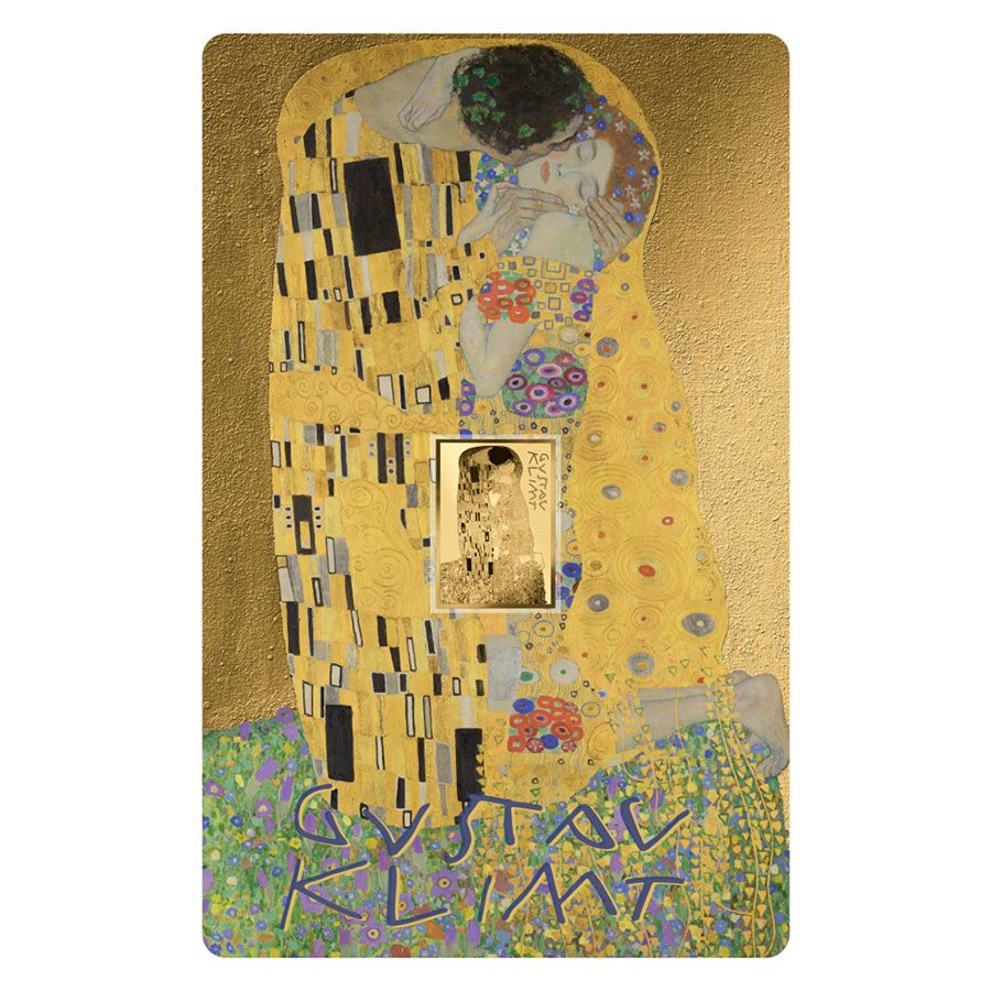 Auksinė moneta Bučinys - Gustav Klimt, 1/1000 oz