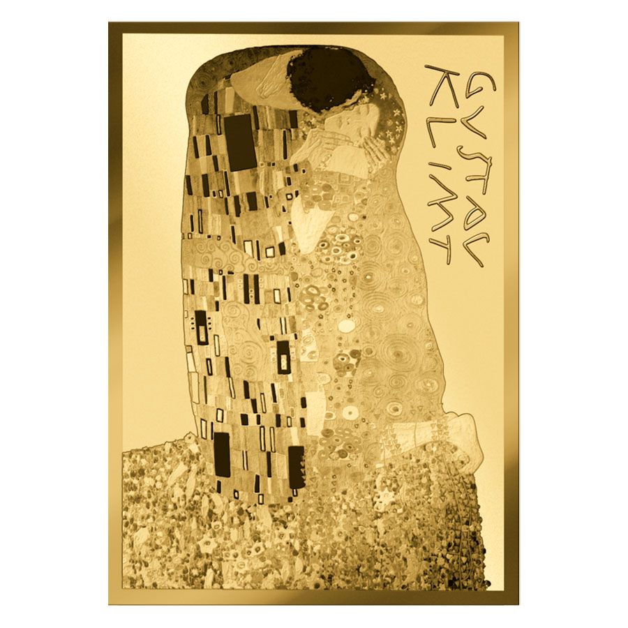 Auksinė moneta Bučinys - Gustav Klimt, 1/1000 oz