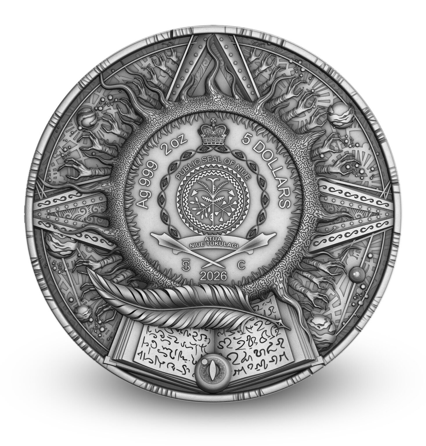 Sidabrinė moneta Cetallian, 2 oz