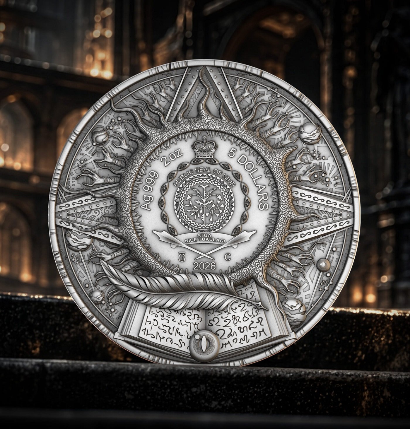 Sidabrinė moneta Cetallian, 2 oz
