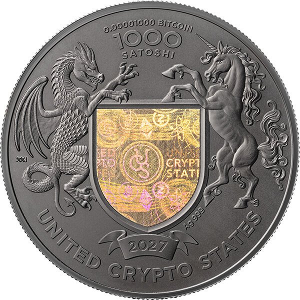 Sidabrinė moneta "Dvigubas erelis“ („Double Eagle“), 1 oz