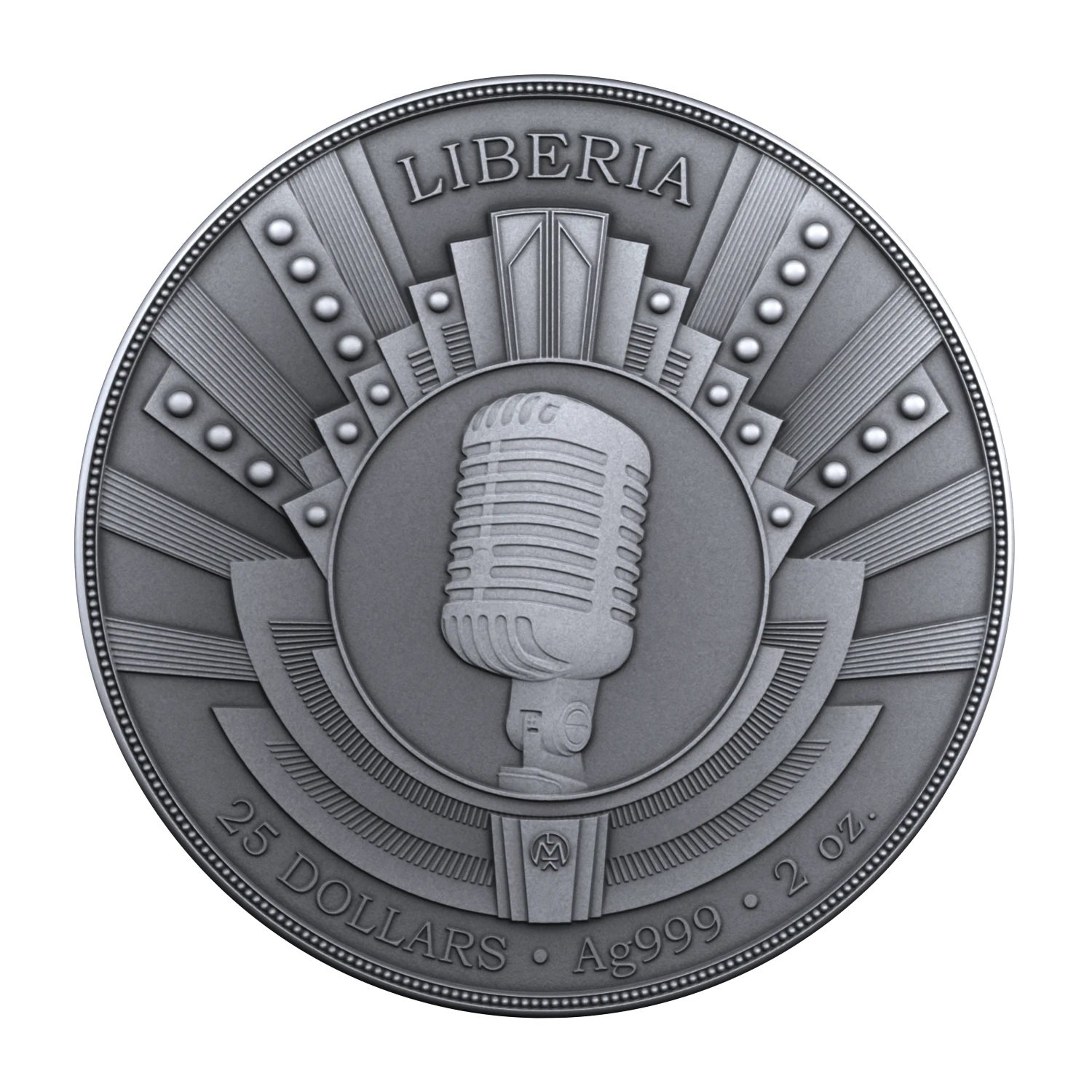 silver coin “Blonde in White”, 2 oz