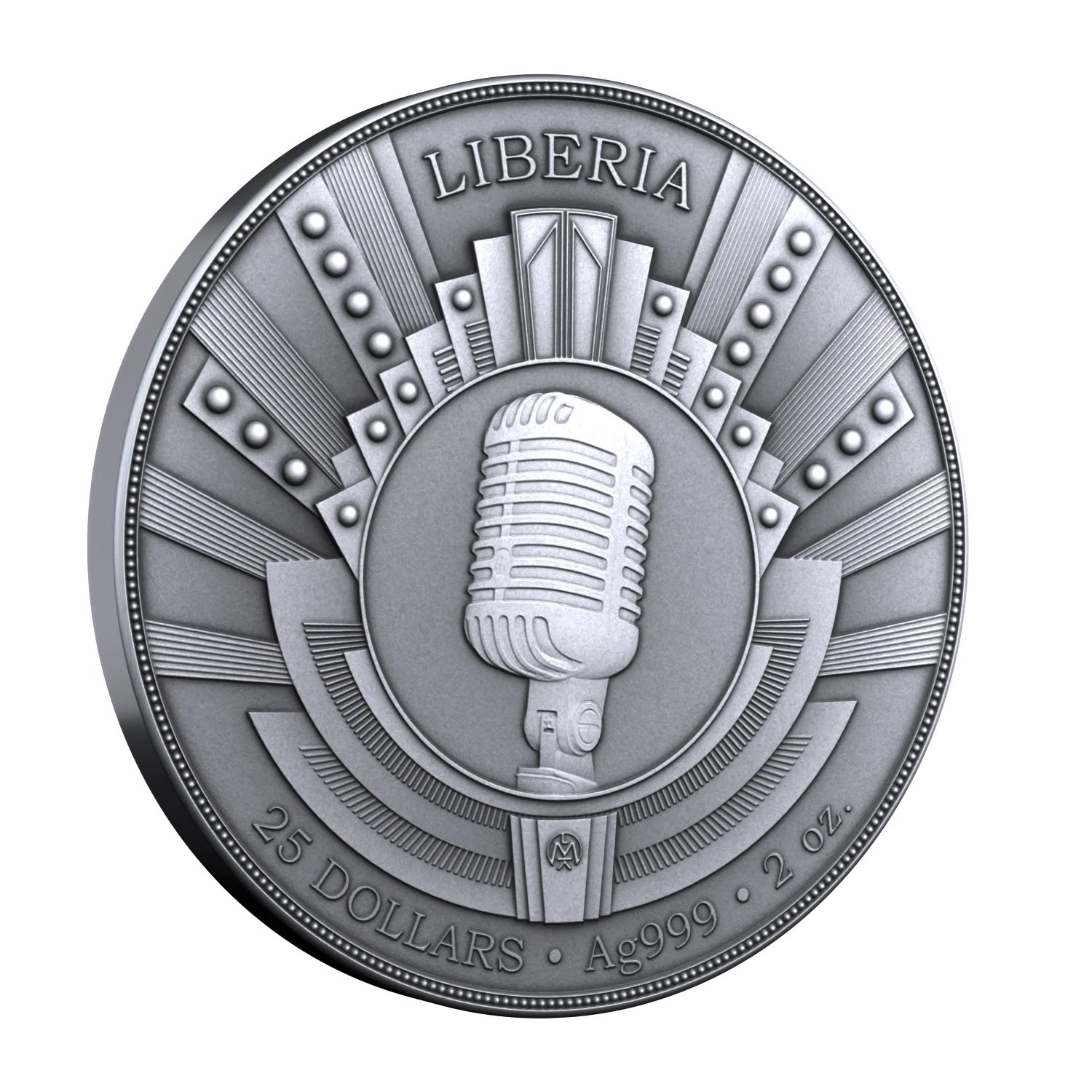 silver coin “Blonde in White”, 2 oz