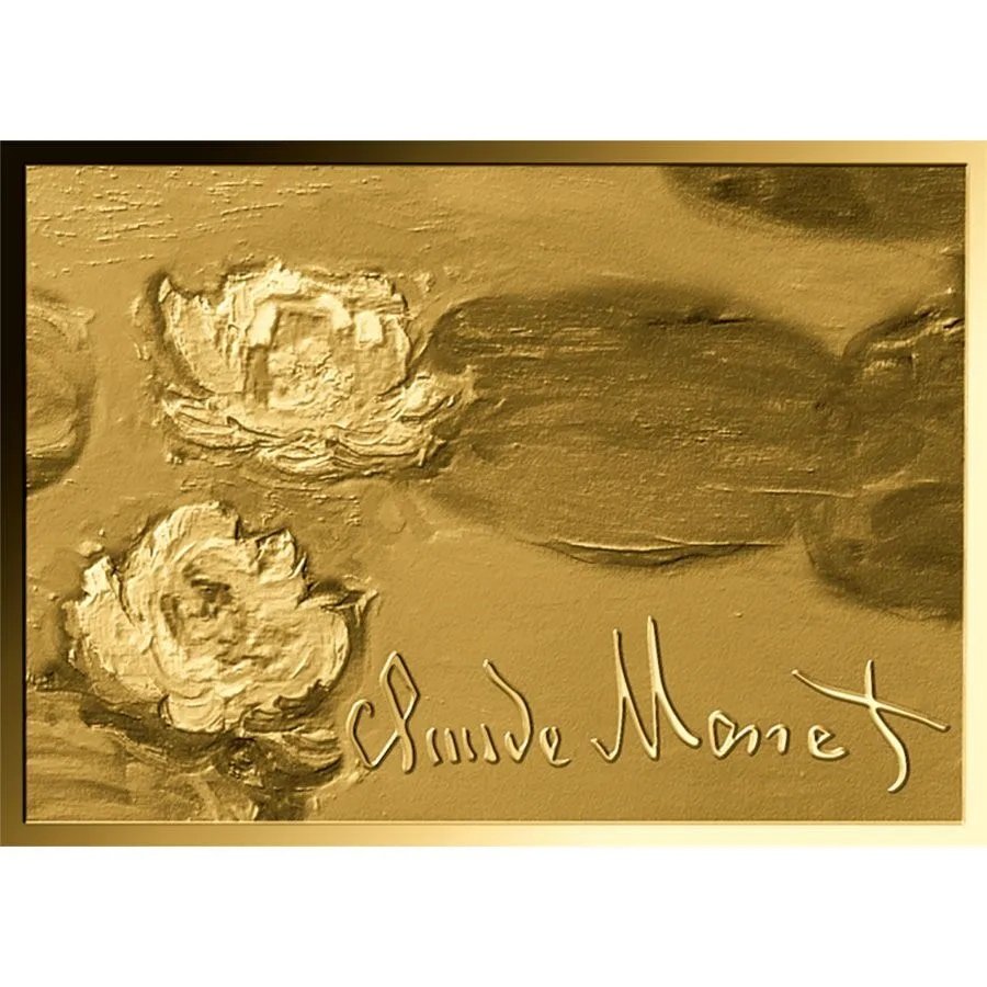 Auksinė moneta Vandens lelijos- Claude Monet, 1/1000 oz